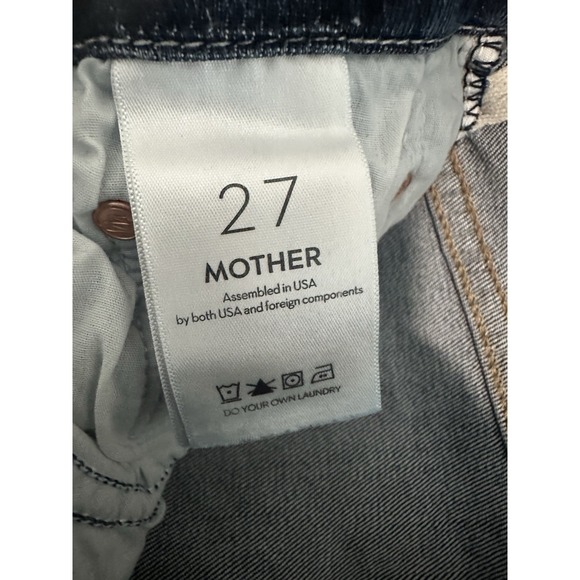 MOTHER Teaming Up High Waisted Looker Jean Womens 27 Full Length Stretch #MN11-9 - Picture 5 of 12
